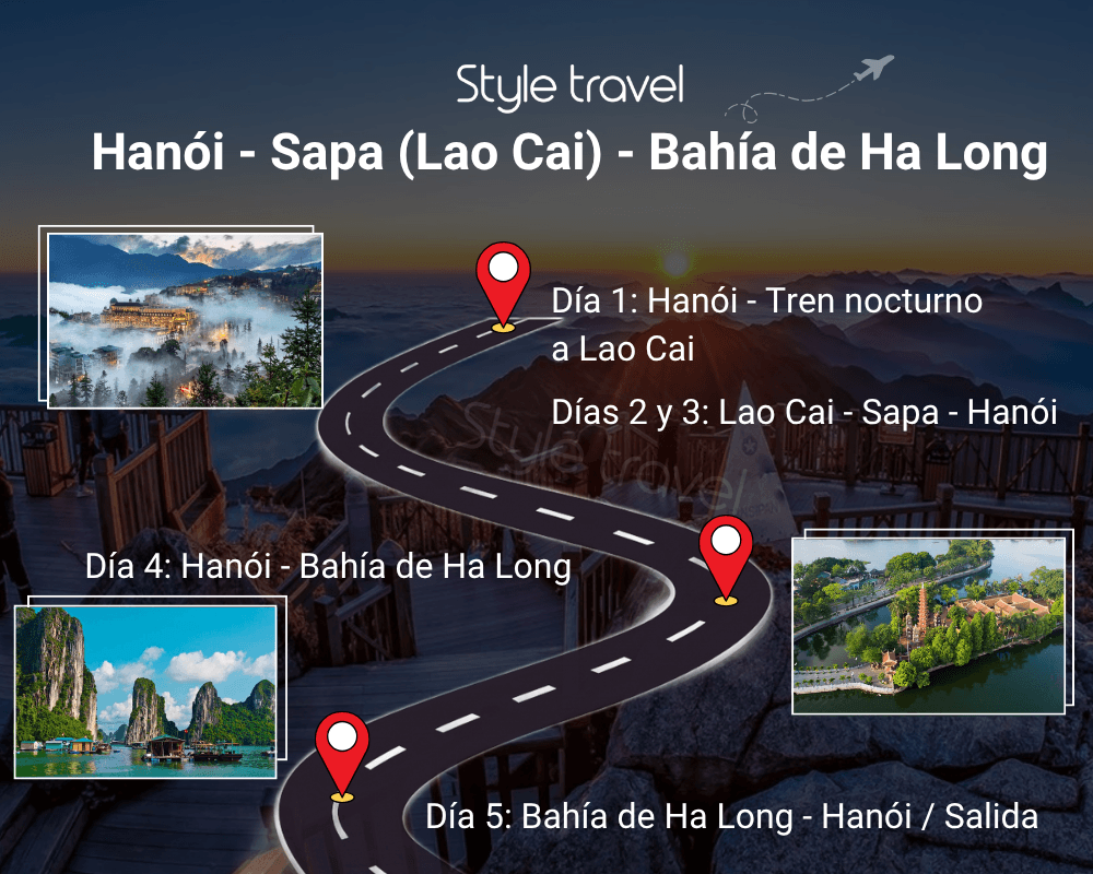 Hanói - Sapa (Lao Cai) - Bahía de Ha Long