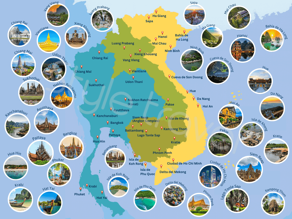 Mapa turístico de VCLT