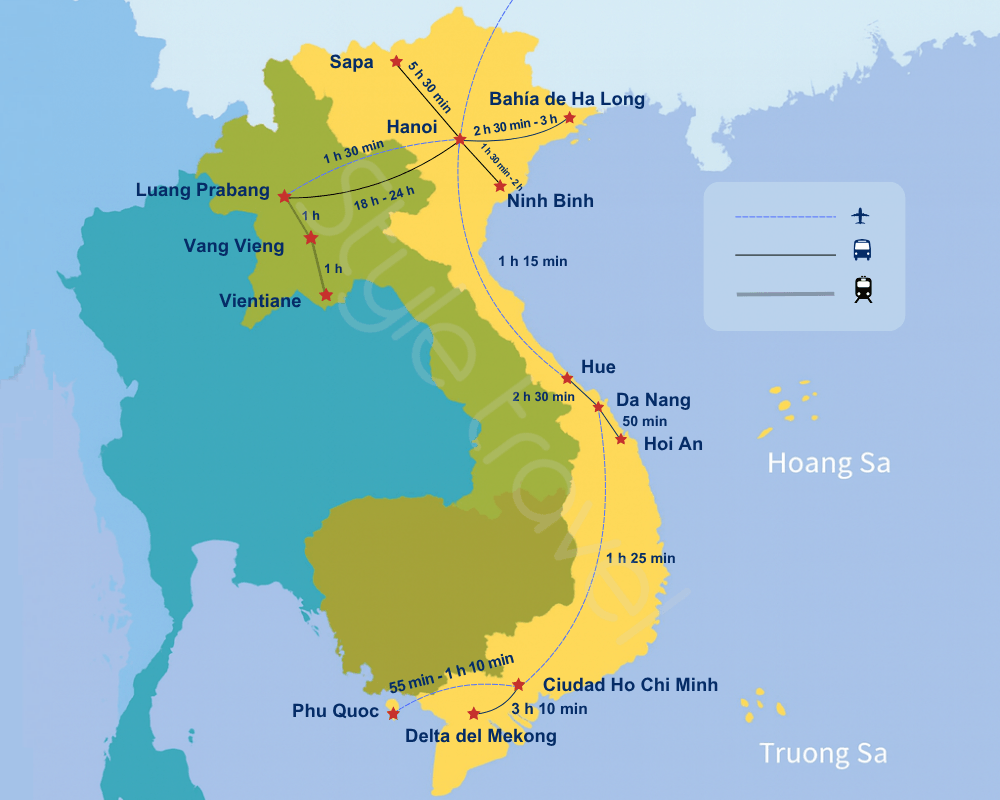 Vietnam and Laos